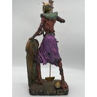 Egyptian Style Undead Knight with Glaive and Skull Shield Collectable Statue