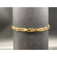Unisex 9ct Yellow Gold Birdseye Link Bracelet (Pre-Owned)