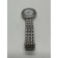 Seiko Tressia Solar Stainless Steel Bracelet Dress Watch Mother of Pearl Dial