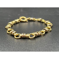 Ladies 18ct Yellow Gold Fancy Link Bracelet (Pre-Owned)