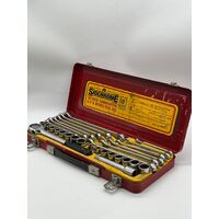 Vintage Sidchrome 1/2" Square Drive Socket Set Cat No. 45171 Australian Made (Pre-owned)