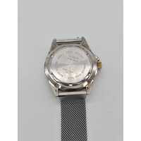 Casio 709 MTD-1017 Unisex Watch Silver Mesh Stainless Steel 100m WR