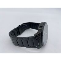 Chisel Black Metal Band Stainless Steel Multifunction Diam Men’s Watch 5829276