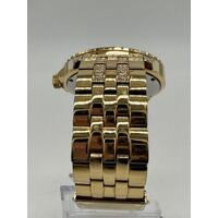 Guess Comet Gold Tone Day/Date Unisex Watch GW0218G2 (Pre-owned)