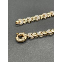 Ladies 9ct Yellow Gold Fancy Link Bracelet (Pre-Owned)