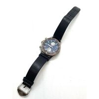 M Ja MCCabe JM-1038 Gravel Grey Mens Quartz Watch Leather Band (Pre-owned)