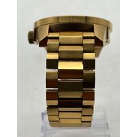 Nixon Men’s Watch “Take Charge” All Gold/Black Stainless Steel (Pre-owned)