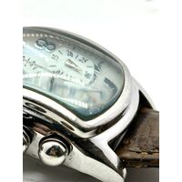 Invicta 4392 Lupah Style Sapphire Coated Crystal Leather Band Watch