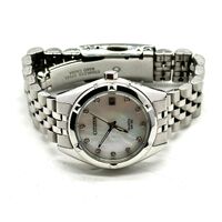 Citizen Quartz WR 50m Silver Tone Stainless Steel Crystal Dress Watch