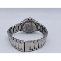 Longines L3 102 4 Admiral 30mm Diver Watch Silver Metal Band Analog Display