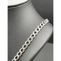 Unisex 925 Sterling Silver Curb Link Necklace (Pre-Owned)