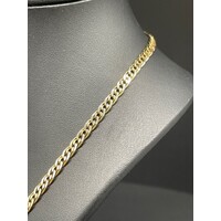 Unisex 9ct Yellow Gold Double Curb Link Necklace (Pre-Owned)