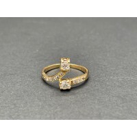 Ladies 18ct Yellow Gold Diamond Ring (Pre-Owned)