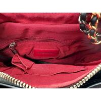 Chanel Aged Calfskin Quilted Small Gabrielle Hobo Black Bag