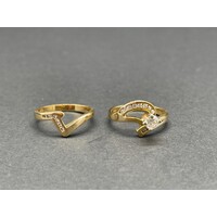 Ladies 18ct Yellow Gold Diamond Ring Set (Pre-Owned)