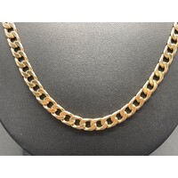 Unisex 9ct Yellow Gold Curb Link Necklace (Pre-Owned)