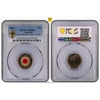 Australia PCGS MS66 2012 $2 Coin Remembrance Day Colored (Pre-owned)