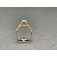 Ladies 18ct Yellow Gold Solitaire Diamond Ring