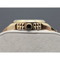 Diesel Gold Tone Metal Band Ladies Analog Watch DZ5474 Stainless Steel Case