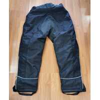 Torque Large Nylon Motorcycle Jacket and Pants Black Reflective and Padded