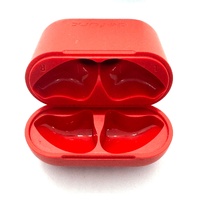 Defunc True Go Slim Bluetooth Wireless Earbuds Unique Multi Tip Design Red