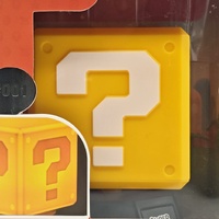 Paladone Super Mario Question Block 3D Light Stand Desk Bedside Lamp