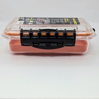 Plano 1450 Guide Series Waterproof Case Small Clear Orange Dry Box