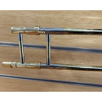 Huxley Straight Trombone Two Tone Colour with Case Gloves Oil Cloth and Strap