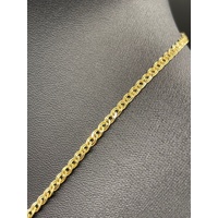 Ladies 9ct Yellow Gold Double Curb Link Necklace