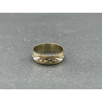 Mens 9ct Yellow Gold Band Ring
