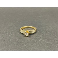 Ladies 18ct Yellow Gold Diamond Ring
