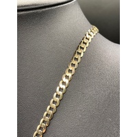 Unisex 9ct Yellow Gold Curb Link Necklace