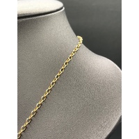 Ladies 9ct Yellow Gold Belcher Link Necklace
