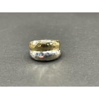 Ladies 18ct Two Tone Gold Double Ring