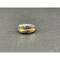 Ladies 18ct Two Tone Gold Double Ring