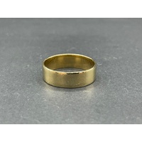 Mens 18ct Yellow Gold Plain Wedding Band Ring