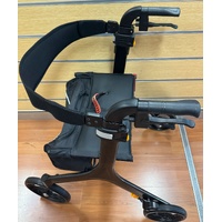 Peak Ellipse SuperLite Carbon Fibre Rollator Black Medium 120kg Max with Basket
