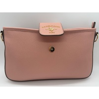 US Polo ASSN Ladies Pink Crossbody Handbag with Detachable Shoulder Strap
