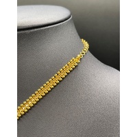 Ladies 22ct Yellow Gold Indian Filigree Fancy Necklace