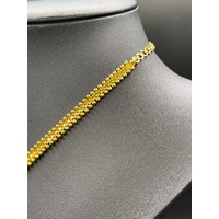 Ladies 22ct Yellow Gold Indian Filigree Fancy Necklace