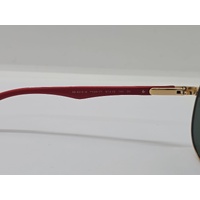 Ray-Ban RB8313M F008/71 61-13 Scuderia Ferrari Arista Gold Green Sunglasses