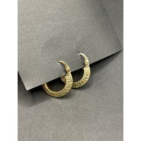 Ladies 18ct Yellow Gold Huggie Hoop Earrings