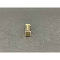 Ladies 9ct Yellow Gold Rectangle 3D Pendant