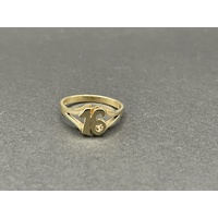 Unisex 9ct Yellow Gold Milestone 16 Signet Ring