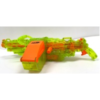 Rare Sonic Green Nerf Gun Vulcan EBF-25 with N-Strike Bullet Holder