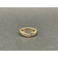 Ladies 18ct Yellow Gold Cubic Zirconia Enhancer Ring