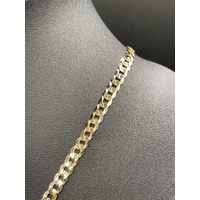 Unisex 9ct Yellow Gold Curb Link Necklace