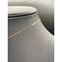Childs 9ct Yellow Gold Curb Link Necklace & Evil Eye Pendant