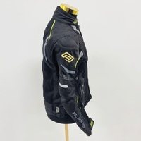 RJays Apex Touring Motorcycle Jacket Size L/14 Black Neon Accents