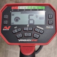 Minelab Vanquish 540 Compact Metal Detector with Shovel Waist Bag and Trowel